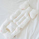 PINK BUNNY STROLLER PADDING SET