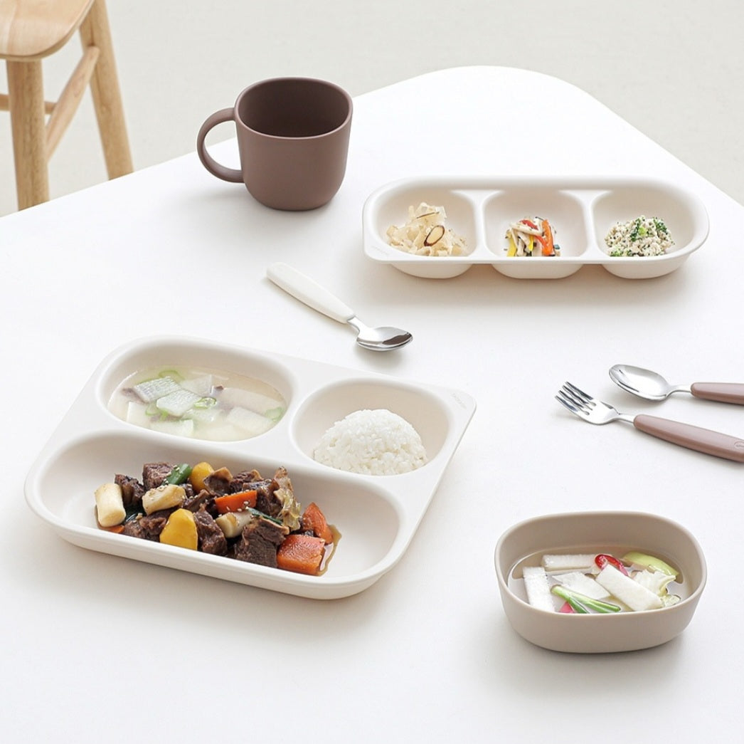 ECOZEN 3 SECTION SIDE DISH PLATE