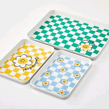 CHECKER SMILE 3PC TRAY SET