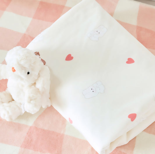 PINK BUNNY DOUBLE BLANKET