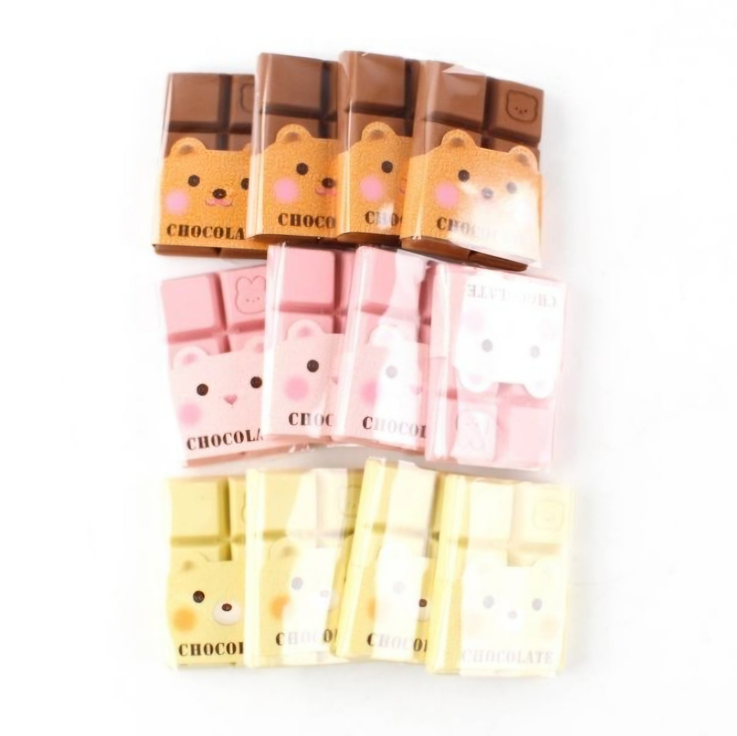 ANIMAL CHOCOLATE ERASER 2PC