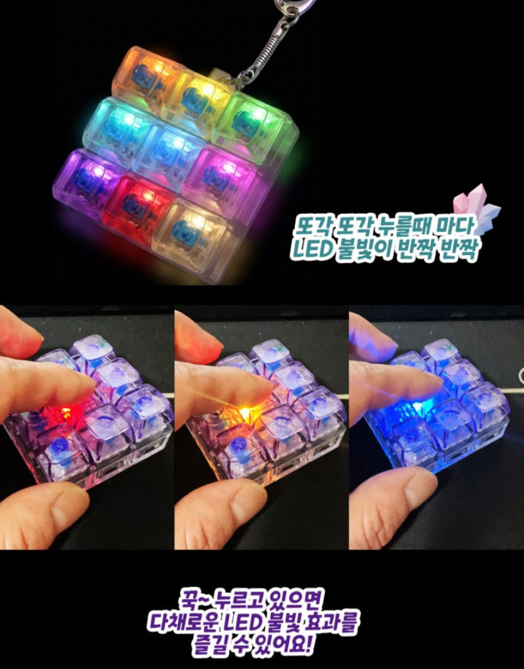 CRYSTAL LED 9-KEYCAP