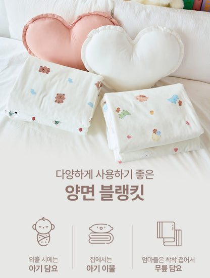CING CING BEAR DOUBLE BLANKET