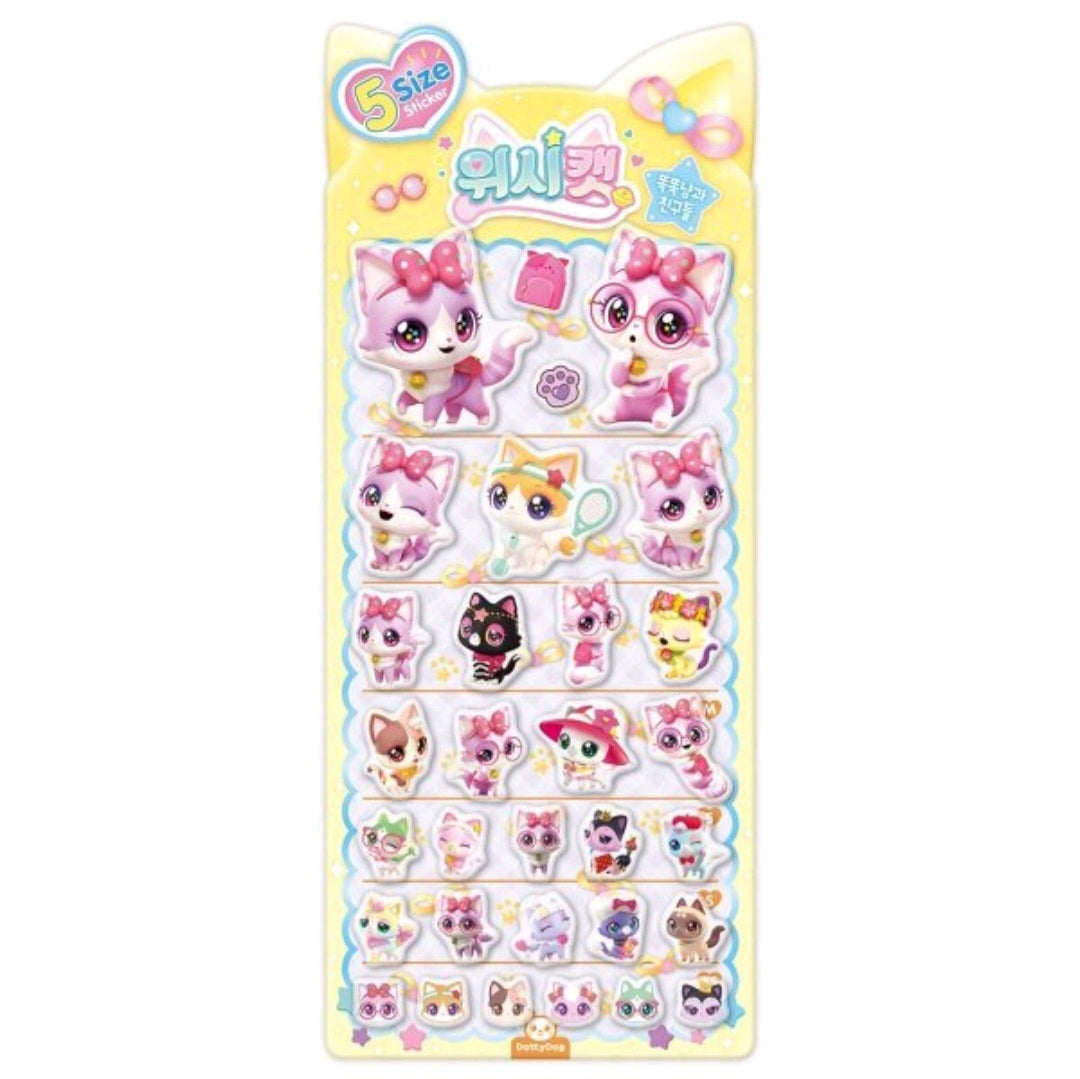 WISH CAT STICKERS - 똑똑냥