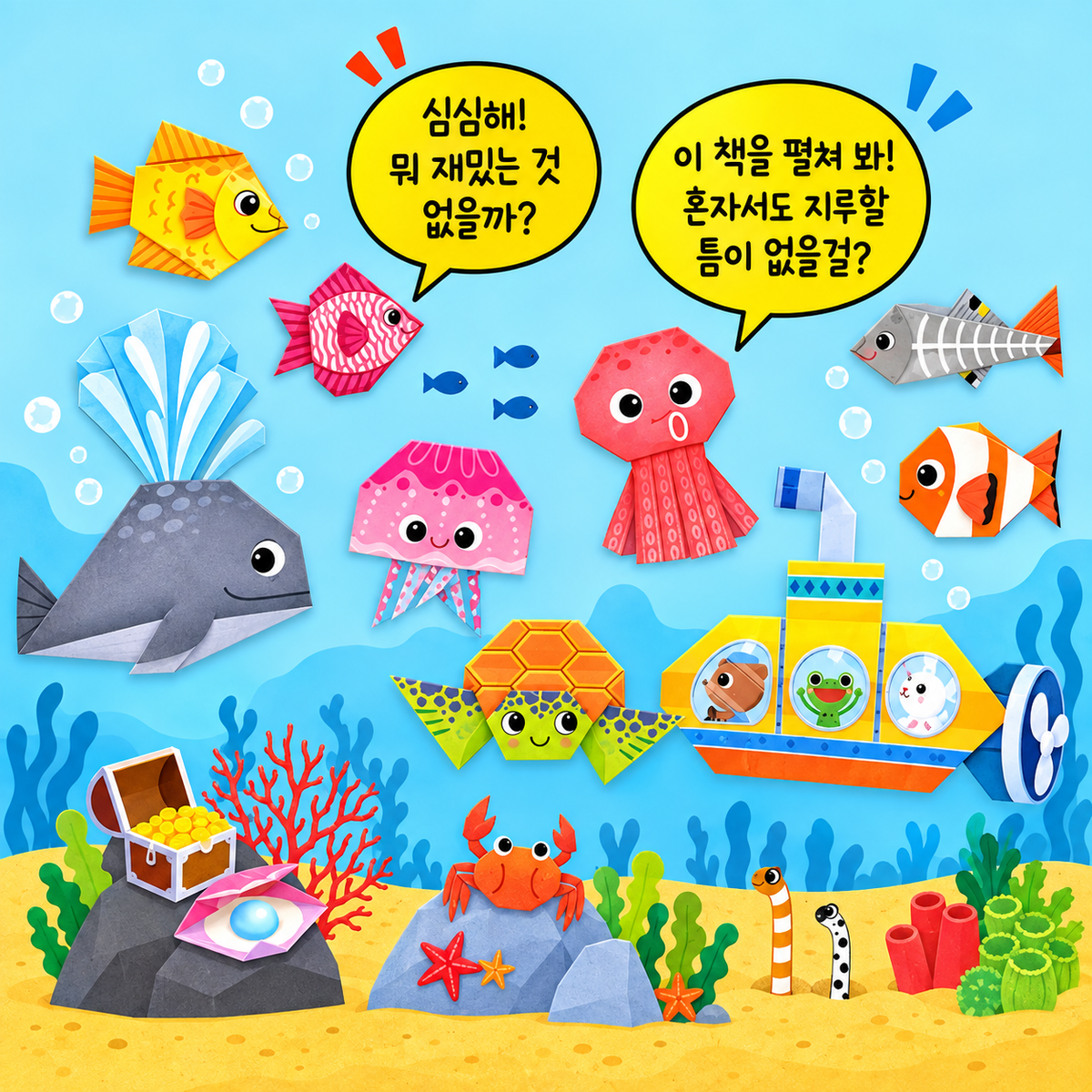 SUPER EASY 5-FOLD SEA ANIMALS