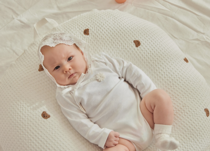 TEDDY WAFFLE AIR MESH BABY CUSHION