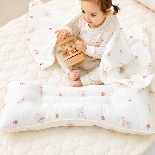 CUPCAKE BUNNY WIDE PILLOW