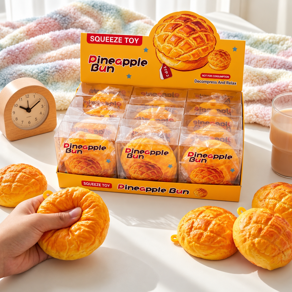 CRUNCHY PINEAPPLE BUN SQUISHY