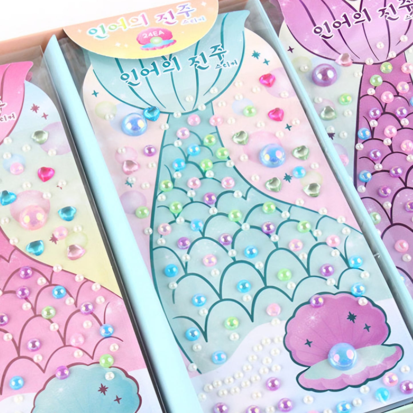MERMAID PEARL STICKER 2PK