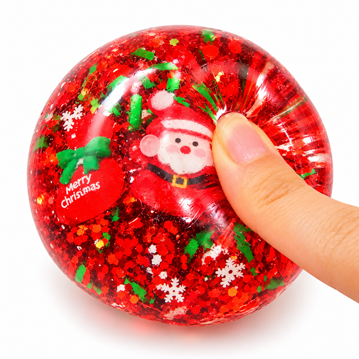 (73) CHRISTMAS SNOWBALL SQUISHY