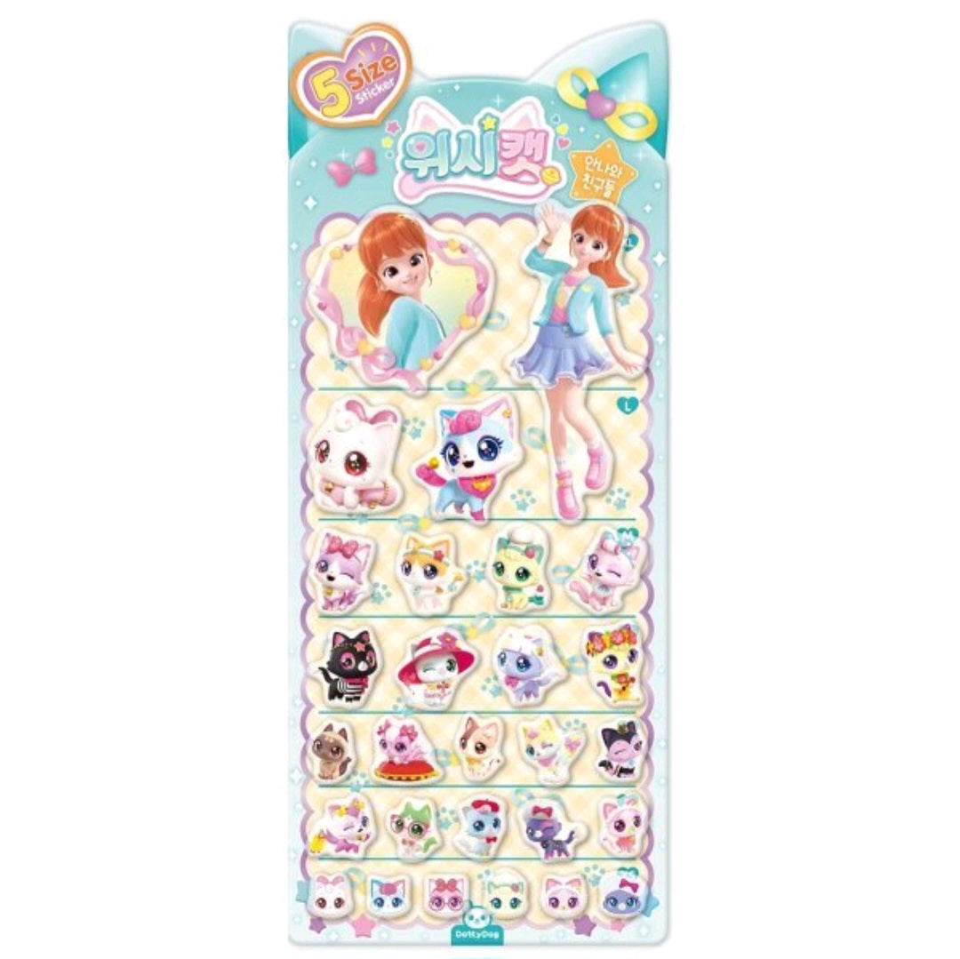 WISH CAT STICKERS - 안나와 친구들