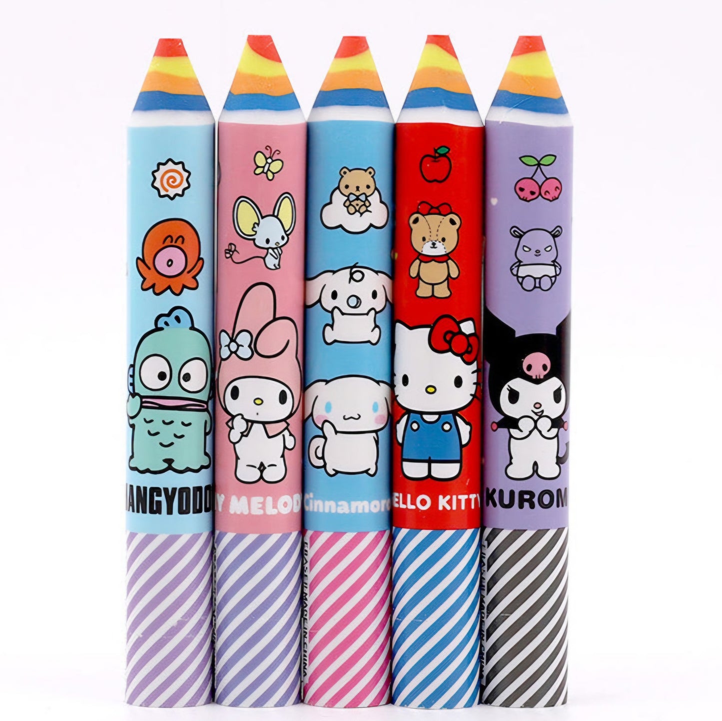 PENCIL SHAPED ERASER 24 SET