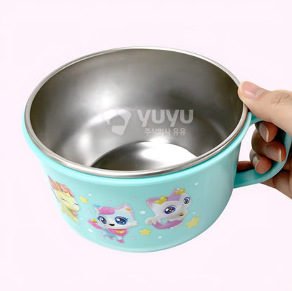 WISH CAT STAINLESS BOWL
