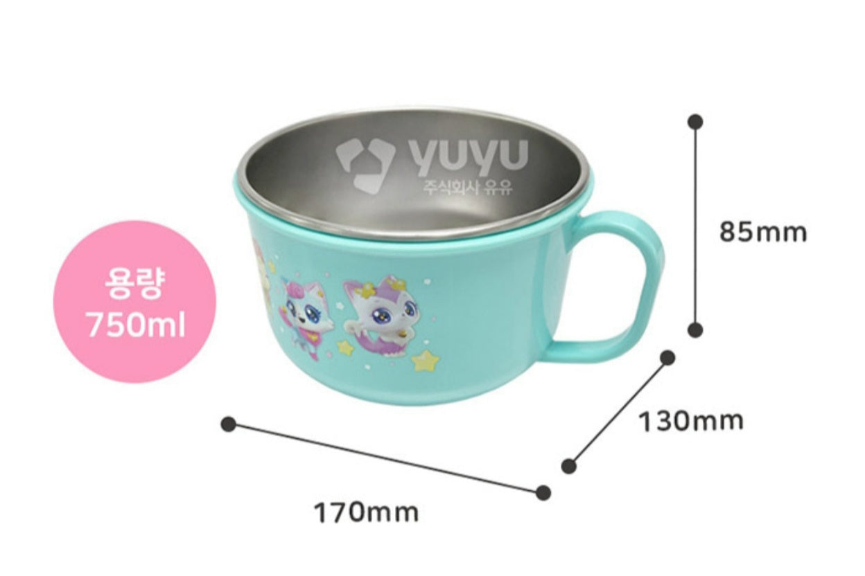 WISH CAT STAINLESS BOWL