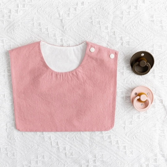 PASTEL PINK SQUARE BIB